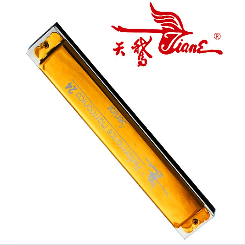 

24 Hole Harmonica Tremolo Key of C Mouth Ogan Instrument Professional Playing Folk Harmonica Swan Armonica 24 Hole Harmonica