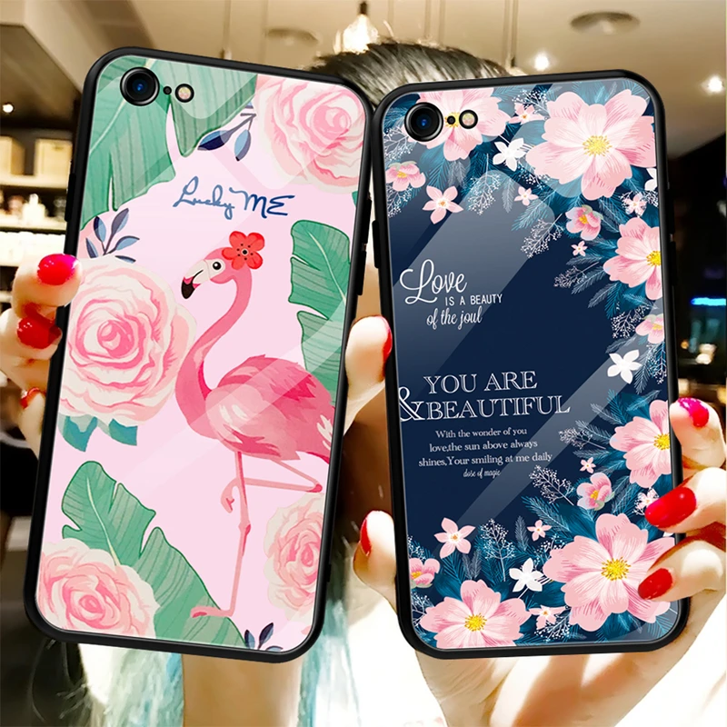 Зеркало из закаленного стекла чехол для iPhone XS MAX XR 8 7 6 S Plus окрашенный слой задняя
