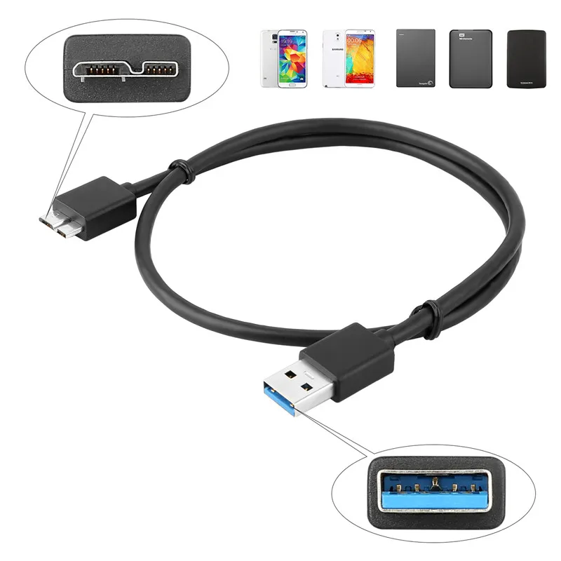 USB 3,0 type A к Micro B кабель-удлинитель для внешнего жесткого диска HDD для samsung S5 Note3 USB HDD кабель для передачи данных