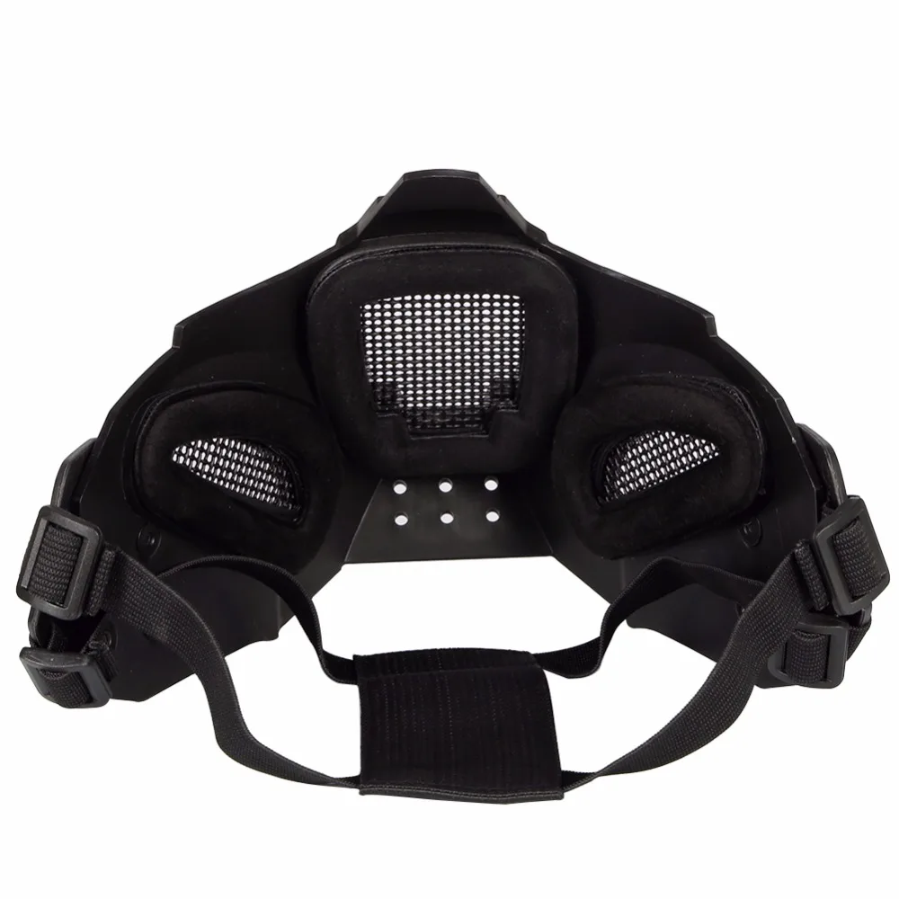 WoSporT Tactical Airsoft Paintball Half face fast helmet Mask Single use/Use with Fast Helmet Military CS field Games Protect | Спорт и