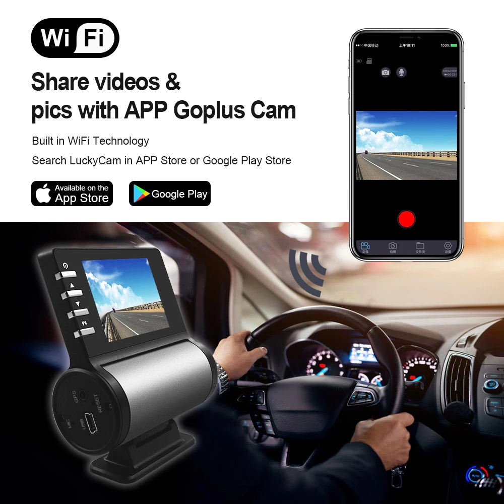 Eaglecam 1080P Full HD Автомобильный видеорегистратор Wifi камера GPS регистратор