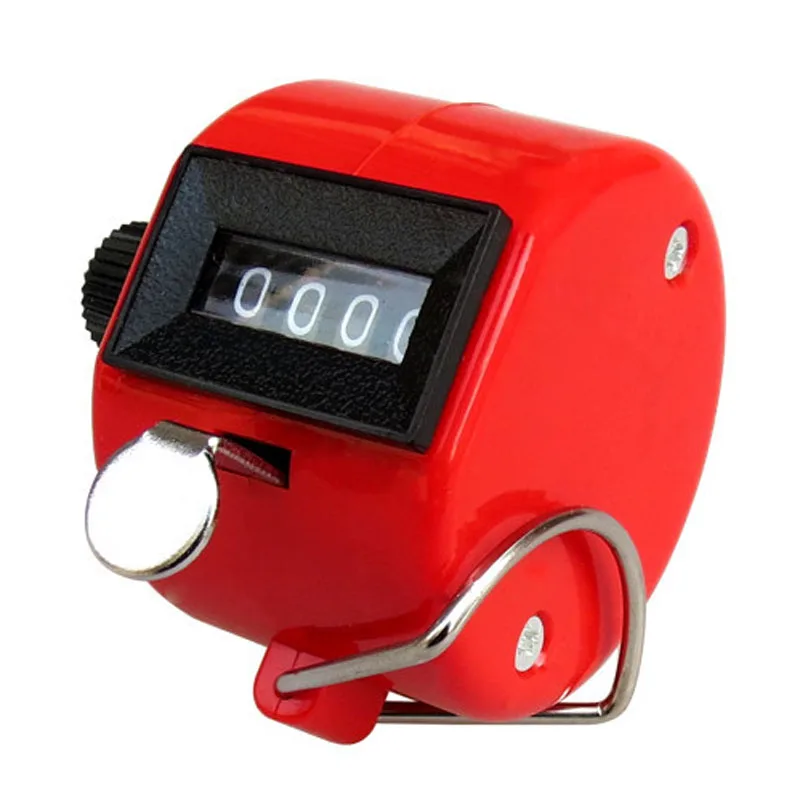 Ручной Clicker 4 значный номер счетчики пластиковый корпус ручной дисплей пальца