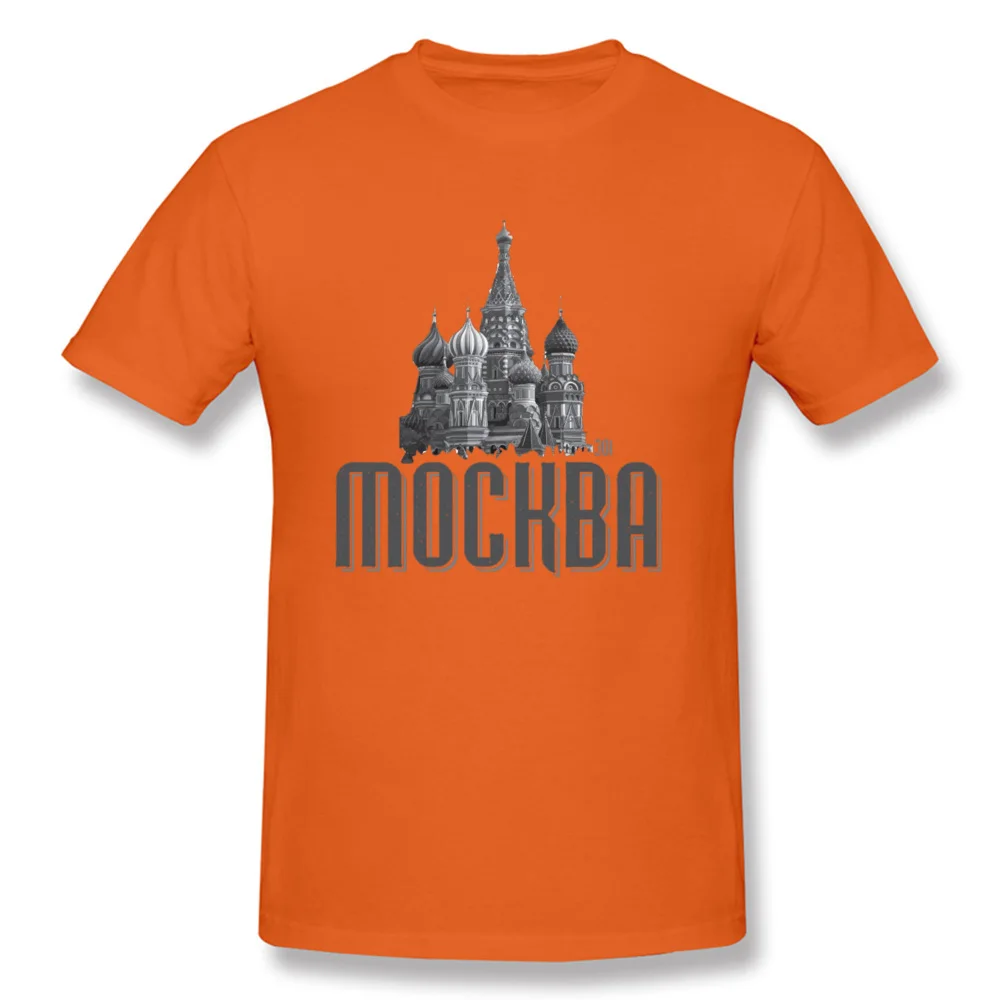 Мужская серая футболка Mockba футболки Москвы классические топы с принтом зданий