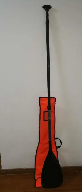 Paddle and bag Легкий вес 3 K весло из углеродного волокна sup байдарка, каяк oar включая весло мешок 3 части Выдвижная 220 см черная Т Ручка - Цвет: Paddle and bag