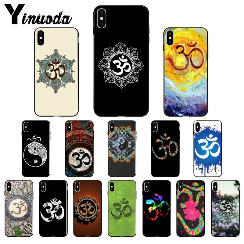 11pro MAX Aum Om Yoga DIY Окрашенные красивые аксессуары для телефонов Чехол Apple iPhone 8 7 6 6S Plus