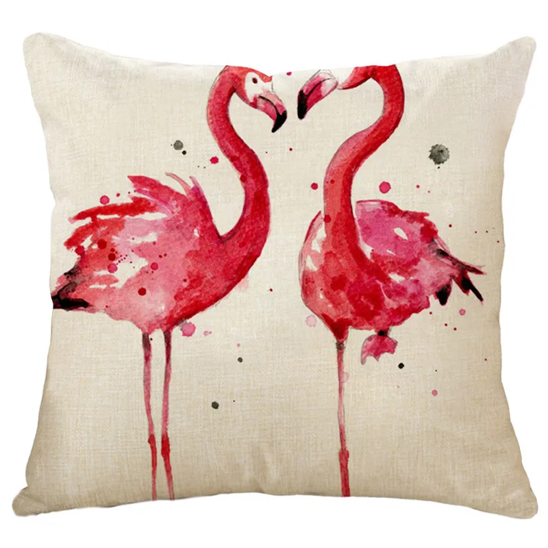 wholesale wedding gift cushion cover Spanish passion creative flamingo couple party pillow car home decorative case | Дом и сад