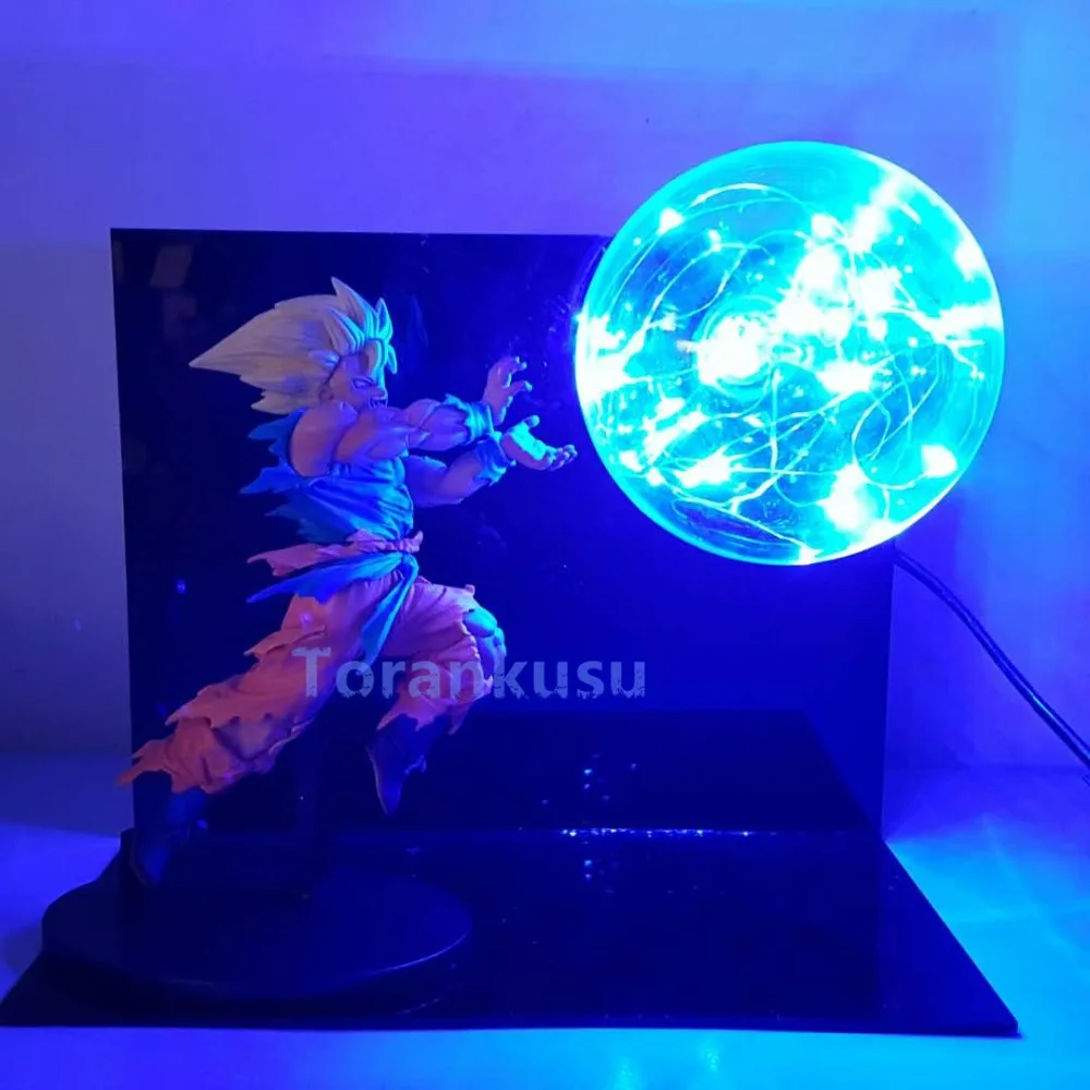 Dragon Ball Z Actiong цифры Goku kamehameha светодио дный лампы игрушки аниме Dragon Ball Гоку ультра инстинкт DBZ фигурка модель куклы DIY203