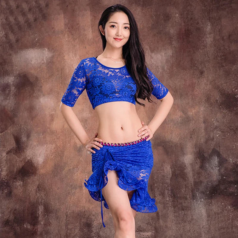 5 Colors New Bellydance Costume Set Sexy Modal Lace Stage Performance Wear Indian Oriental Women'S For Dancing DL2247 | Тематическая