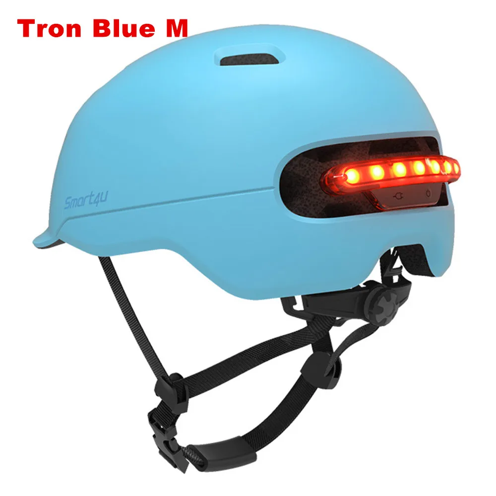Tron Blue M Smart4u водонепроницаемый велосипедный шлем, умные велосипедные шлемы для мужчин и женщин, задний светильник для горной дороги, велосипедный шлем с подсветкой - Цвет: Tron Blue M