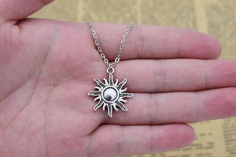 Handmade Stylish Chic Punk Tibetan Sunny Sun Pendant Necklace for Women Men Fashion Totem Party Jewelry Gift | Украшения и