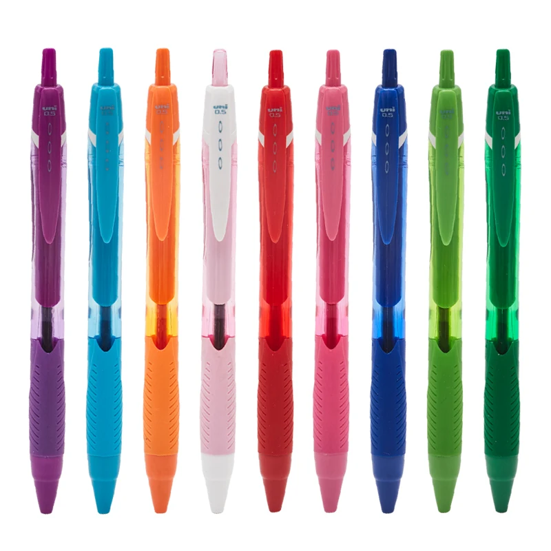 Uni винтажные цветные гелевые ручки стержни масляные чернила гелевая ручка