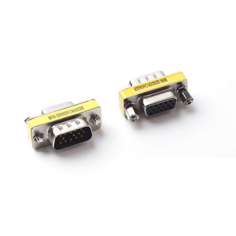 Ульт лучший D Sub 15pin VGA папа мама M/F конвертер монитора DB15 RGB HDB соединитель