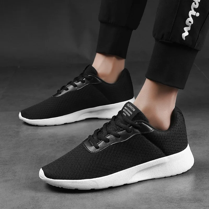 Мода с черный белый цвет легкий дышащий материал London Фитнес прогулочная обувь