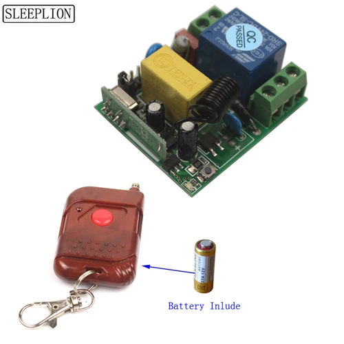 1K Control 433MHz Беспроводной пульт дистанционного управления Sleeplion 220 В 110 В, релейный модуль приемника, пульт дистанционного управления, потолочные светильники для спальни - Цвет: 1K Control 433MHz