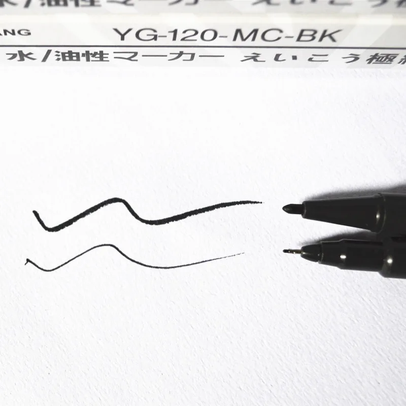 5 шт. черный синий красный Fineliner рисунок маркер для рисования двойной кончик художественный Маркер Акварель двойная Кисть ручка для письма