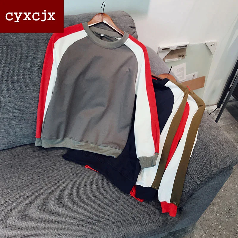 Cyxcjx Лидер продаж бросился 2017 Толстовка Для мужчин одноцветное Цвет длинный рукав