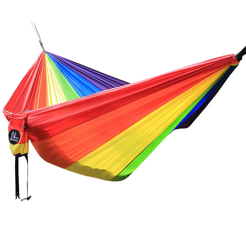 Rainbow Hammock 300*200cm 210T Nylon Parachute cloth Loading 350kg | Hammocks