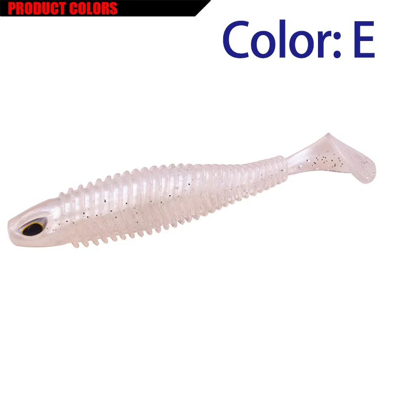 Proleurre shad Fishing Lure 8cm 11cm T-tail soft bait Jigging Wobbler Aritificial Silicone Lures Bass Pike Fishing Tackle PR-599
