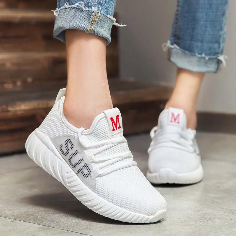 VTOTA/Модная Повседневная обувь Женские дышащие кроссовки на шнуровке zapatos de mujer