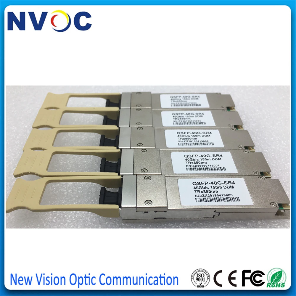Бесплатная доставка 4 шт./лот 40G QSFP SR4 совместимый трансивер 40GBASE + 850нм 150 м MTP/MPO DDM MMF