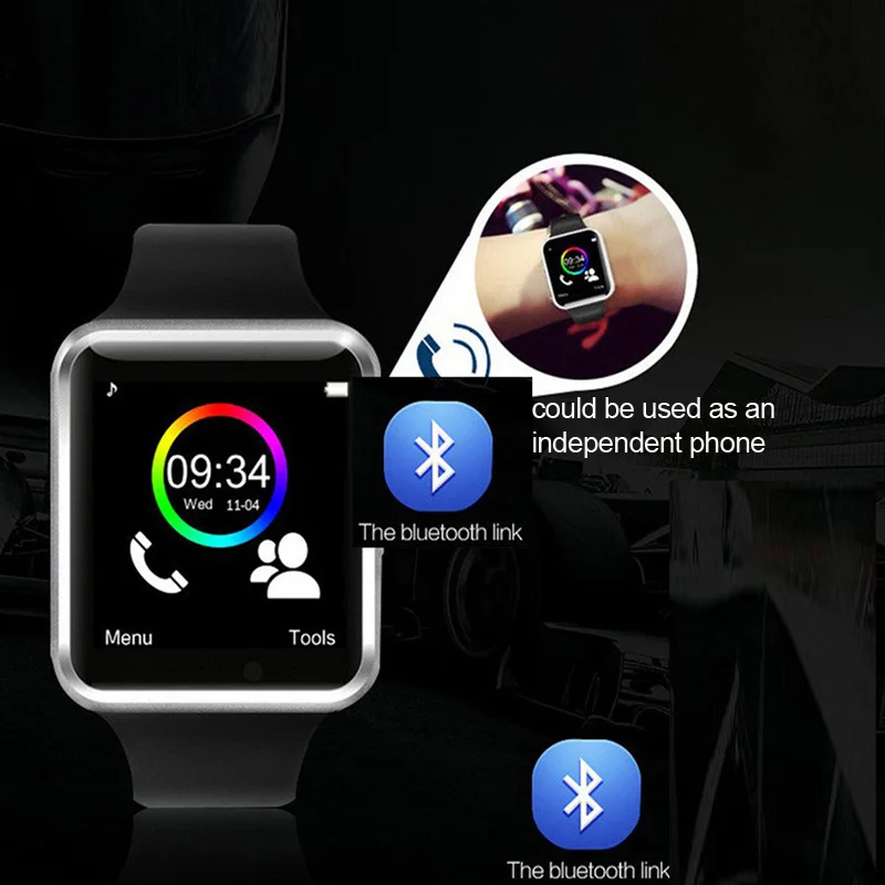 A1 Bluetooth Smart Watch Sport Pedometer With SIM Camera Smartwatch For Android Smartphone Wearable Device Better Than DZ09 GT08 |
