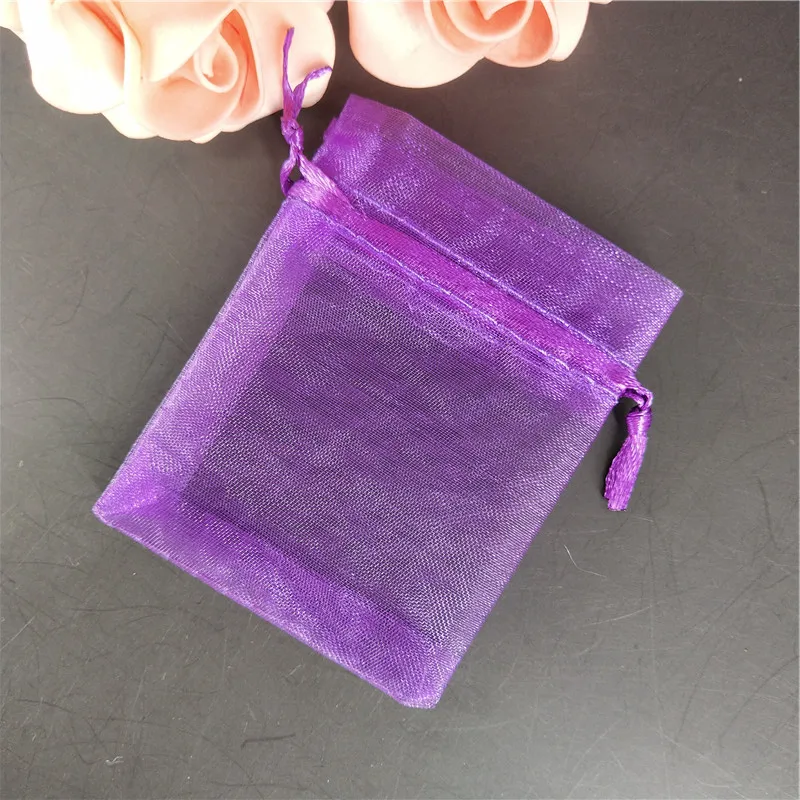 50pcs Organza Gift Packaging Bags 11x16cm Jewelry Christmas Drawable Gifts Wedding Candy Packing Pouches 5Z | Дом и сад