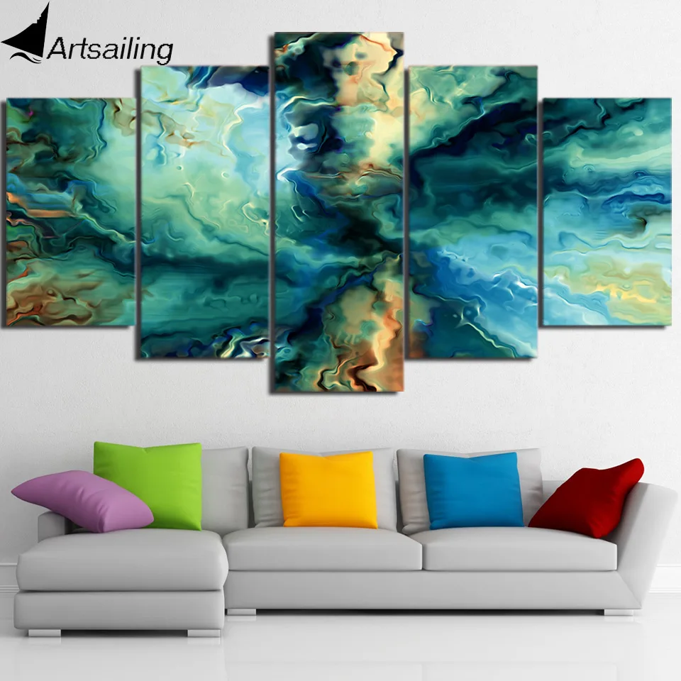 ArtSailing 5 Панель Холст Искусство Печать HD абстрактная богиня моря печать картины