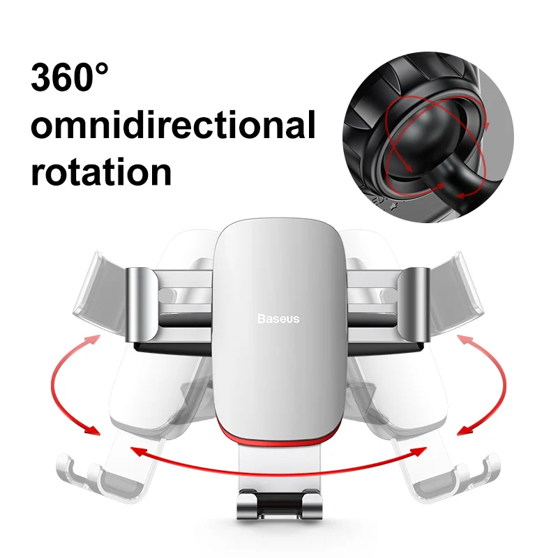 baseus car phone holder for car air vent cd slot mount phone holder stand for iphone samsung metal gravity mobile phone holder free global shipping