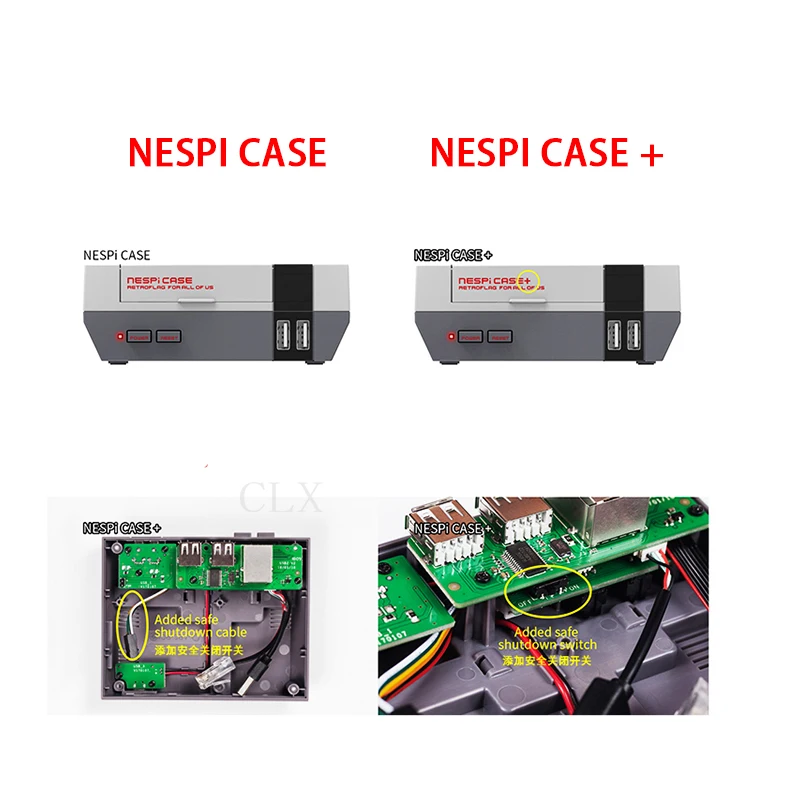 Retroflag NESPI Case+ Plus Safe Shutdown Functional POWER button Kit for Raspberry Pi 3 B+ /3/2B | Компьютеры и офис