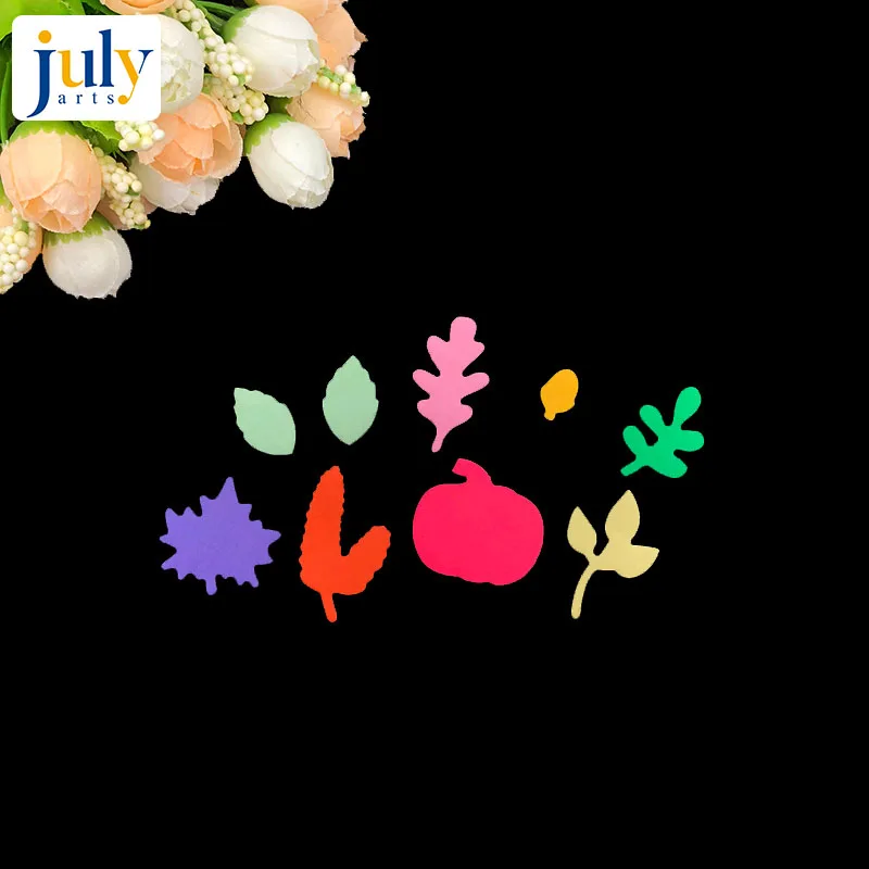 Прозрачные штампы и Julyarts для скрапбукинга резки листьев творчества