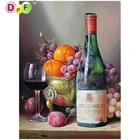 Набор для алмазной вышивки DPF сделай сам с изображением вина, квадратных страз, картина на стену, домашний декор, картина из страз, вышивка крестиком