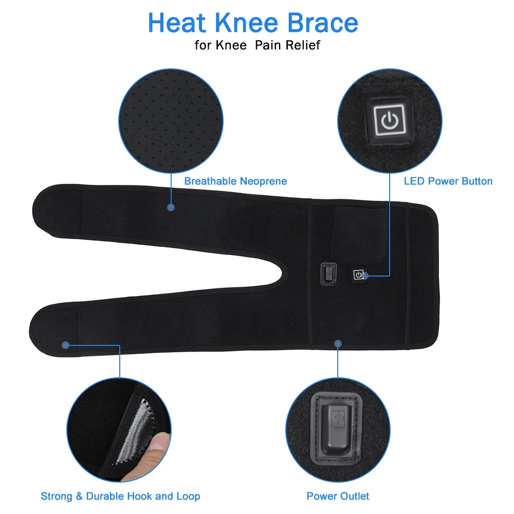 Aptoco 1 шт. наколенники для холодного воздуха электрические с подогревом