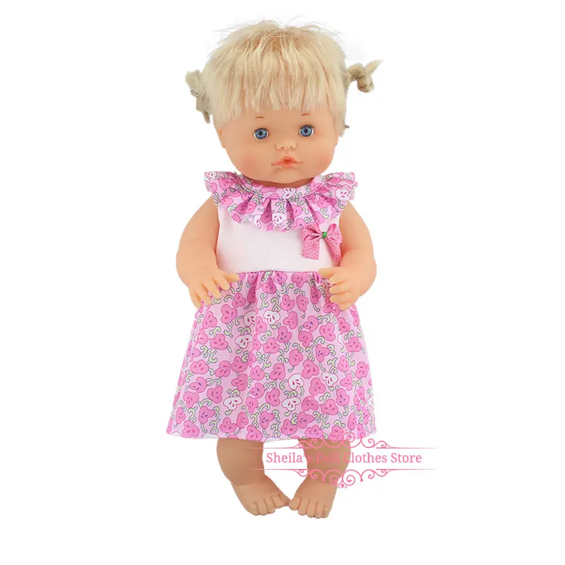 07 Новая одежда подходит 40 см 41 см Nenucos кукла Nenuco Ropa y su Hermanita фиолетовая футболка с длинными рукавами в фиолетовый горошек штаны с шапочкой - Цвет: 07