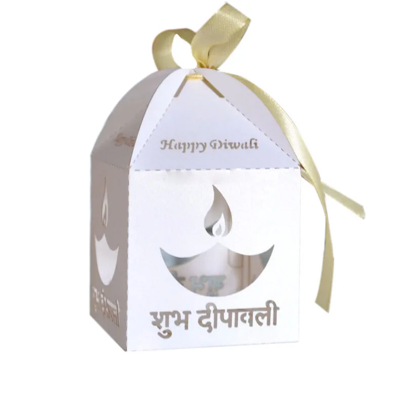 Лазерная резка бумаги happy diwali продукты партии индийские Подарочная коробка/идеи