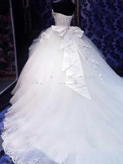 Реальные изображения! Vestido noiva роскошные органзы большой юбке невеста бальное