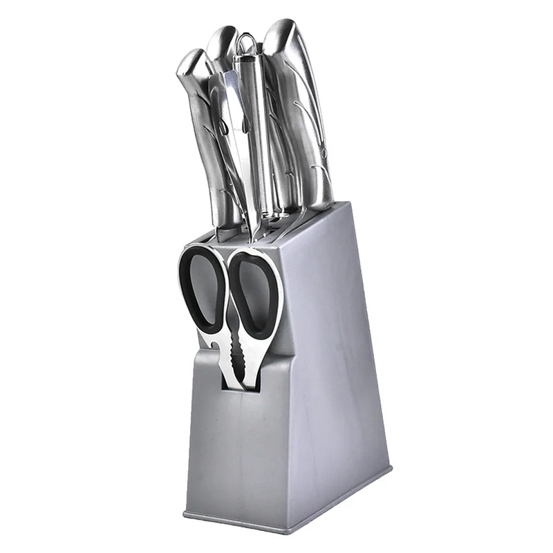 8 шт. набор ножей из нержавеющей стали с универсальным блоком Держатель ручная