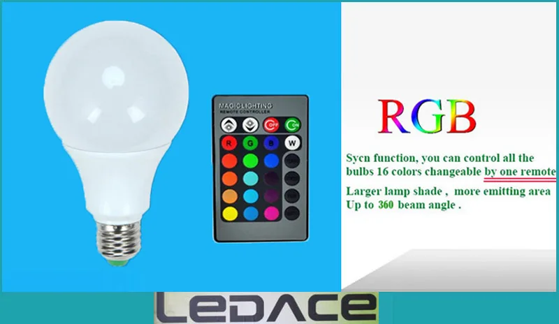 2018 инновационные пункт RGB светодиодный светильник 10 Вт E27 лампы пятно света 110 В 220
