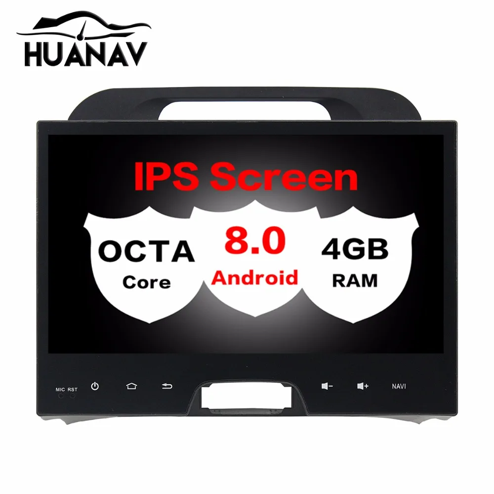 Автомобильный DVD плеер радио для kia Sportage 2010 2014 Android 8 0 4 Гб ОЗУ ядер Bluetooth Wifi GPS Glonass