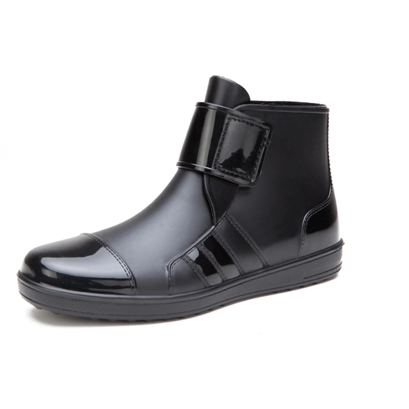 100% водонепроницаемые ботинки для мотоцикла Нескользящие резиновые из ПВХ черные