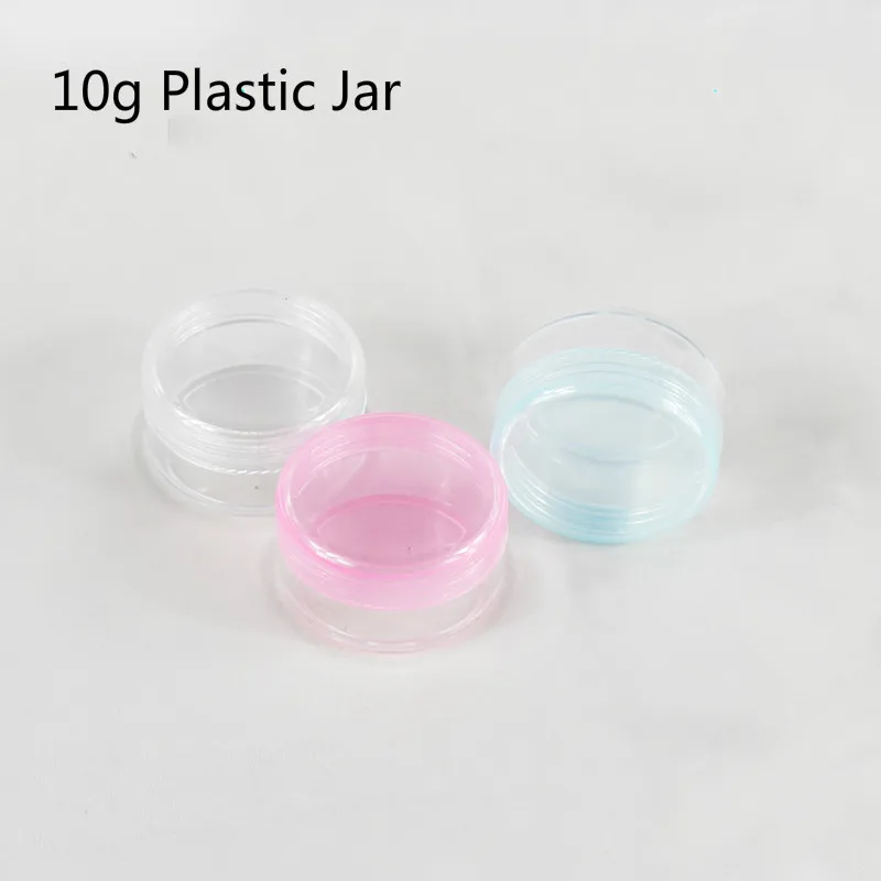 100pcs 10g 10ml Clear Cosmetic Empty Container Jar Pot Eyeshadow Makeup Cream Lip Balm Refillable Bottles Plastic Mini bottle | Красота и