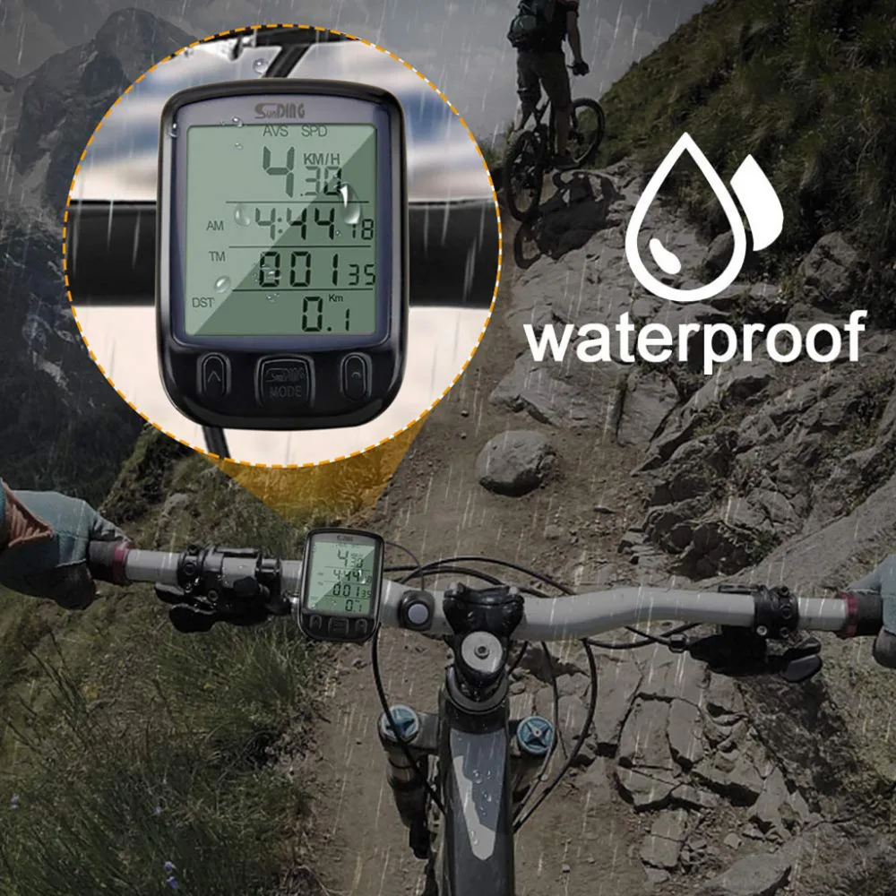 2019 Waterproof digital LCD bicycle computer odometer cycling speedometer luminous code table 40J19 | Спорт и развлечения