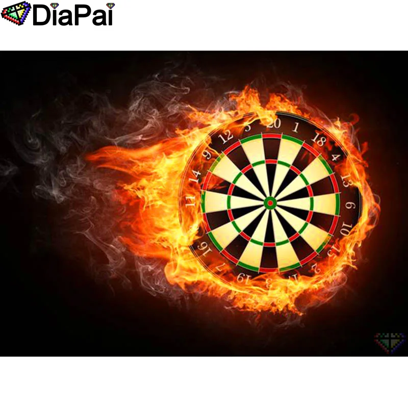 

DIAPAI 100% Full Square/Round Drill 5D DIY Diamond Painting "Fire dart board" Diamond Embroidery Cross Stitch 3D Decor A19451