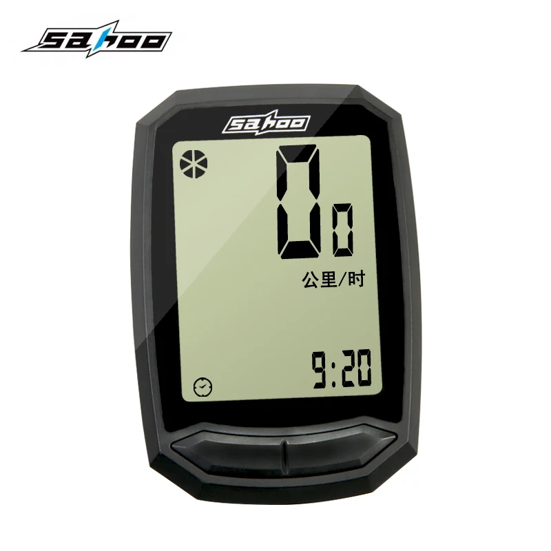 SAHOO велосипедный беспроводной проводной компьютер Спидометр Одометр +