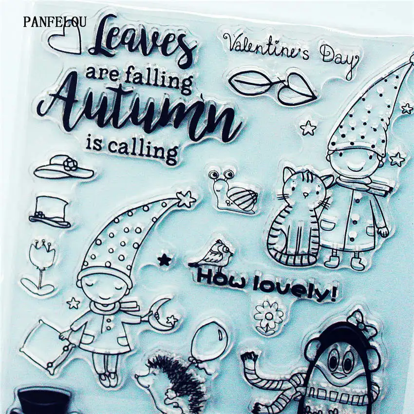 PANFELOU шляпа мальчик прозрачный силиконовый штамп/уплотнение для DIY