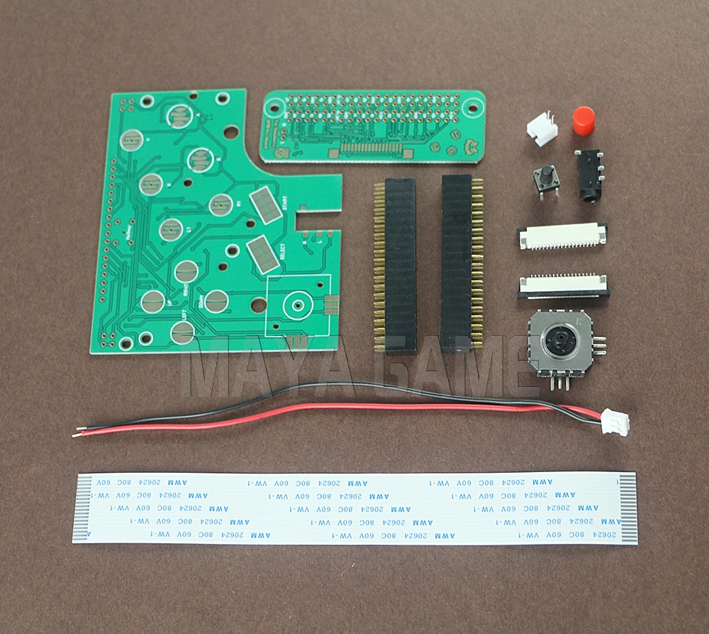 Новый DIY 6 кнопками доски PCB переключатель разъем провода комплект для Raspberry Pi GBZ Game