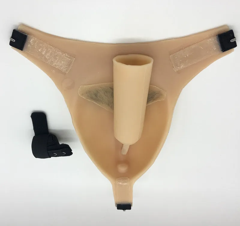Abalone Тип Vulva Женские гениталии Силиконовое влагалище стринги Трансвестит трусики