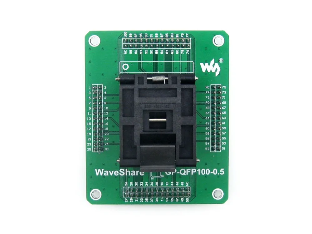 QFP100 LQFP100 TQFP100 Adapter Yamaichi IC51-1004-809 IC Test Socket Programming 0.5mm Pitch | Компьютеры и офис