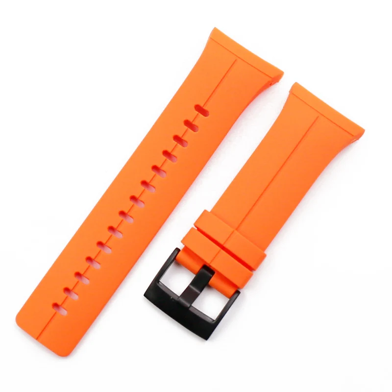 Orange Black buckle Аксессуары для часов для SUUNTO Спартанский ультра силиконовый чехол для Для мужчин с Т-образным ремешком; Для мужчин, ремешок для часов - Цвет ремешка: Orange Black buckle