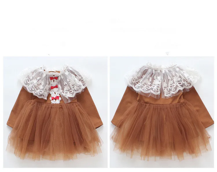 Одежда для маленьких девочек кружевное платье с вышивкой Детские платья