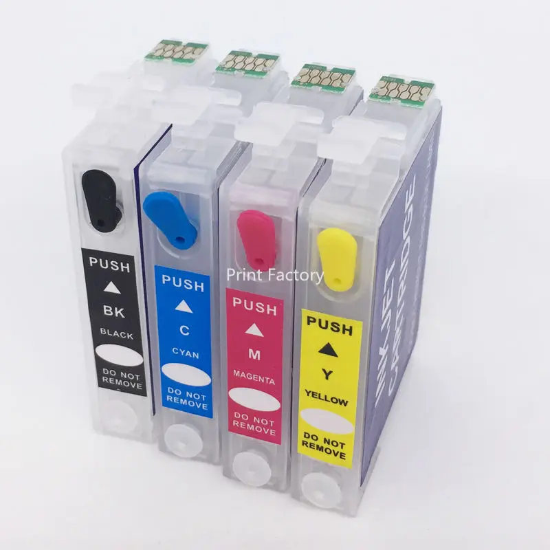 T1701 T1711 T1714 Заправляемый картридж с чипом для Epson XP 103 203 207 306 406 313 413 без чернил|refillable